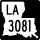 Louisiana Highway 3081 marker