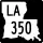 Louisiana Highway 350 marker