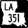 Louisiana Highway 351 marker