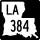 Louisiana Highway 384 marker
