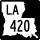 Louisiana Highway 420 marker