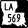 Louisiana Highway 569 marker