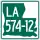 Louisiana Highway 574-12 marker