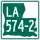 Louisiana Highway 574-2 marker