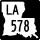 Louisiana Highway 578 marker