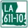 Louisiana Highway 611-10 marker