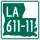 Louisiana Highway 611-11 marker