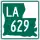 Louisiana Highway 629 marker