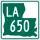 Louisiana Highway 650 marker