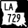 Louisiana Highway 729 marker