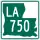 Louisiana Highway 750 marker