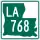 Louisiana Highway 768 marker
