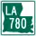Louisiana Highway 780 marker