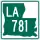 Louisiana Highway 781 marker