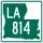 Louisiana Highway 814 marker