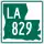 Louisiana Highway 829 marker