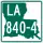 Louisiana Highway 840-4 marker