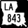 Louisiana Highway 843 marker