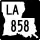 Louisiana Highway 858 marker