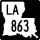Louisiana Highway 863 marker