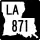 Louisiana Highway 871 marker