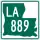 Louisiana Highway 889 marker