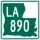 Louisiana Highway 890 marker