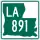 Louisiana Highway 891 marker