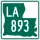 Louisiana Highway 893 marker
