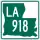 Louisiana Highway 918 marker