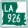 Louisiana Highway 926 marker