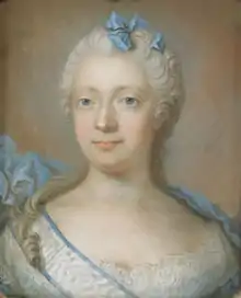 Queen Louisa Ulrika of Prussia as crown princess. Pastel 1745–46.