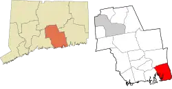 Old Lyme's location within the Lower Connecticut River Valley Planning Region and the state of Connecticut