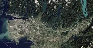 Core area of the Lower Mainland