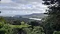 A view of the Lower Nihotupu Dam Lake, looking towards Parau and the Manukau Harbour