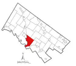 Location of Lower Providence Township in Montgomery County