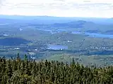 Lake Flower, Lower Saranac Lake and Boot Bay Mountain from McKenzie