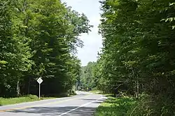 Hilly countryside scene on St. Clair Road