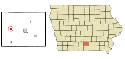 Location of Lucas, Iowa