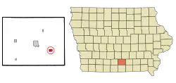 Location of Russell, Iowa