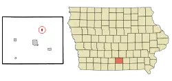 Location of Williamson, Iowa