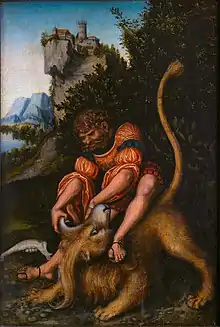 Samson's Fight with the Lion, 1525