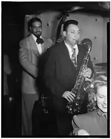 Al McKibbon, Lucky Thompson and Hilda A. Taylor at the Three Deuces, New York, 1948
Photo: William P. Gottlieb.