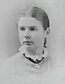 Lucy Gwynn as a young woman, c.1875