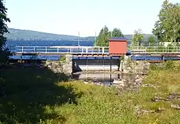 The dam between Ludvika ström and Väsman