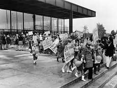 Protest march in West Berlin