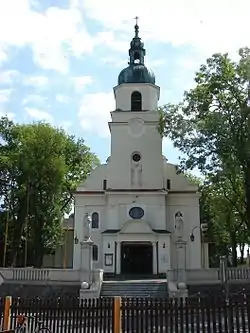 Parish church of St Nicholas, built 1865.