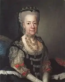Queen Lovisa Ulrika possibly with the buttons affixed to her bodice
