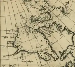 Hudson Bay, detail from Foxe's map