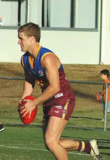 Luke Power during a Brisbane Lions training session on May 8